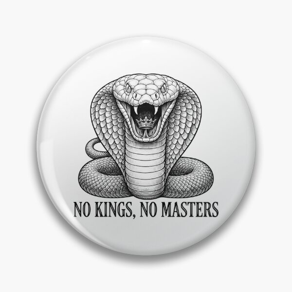 Item preview, No Kings No Masters Cobra Crown Graphic designed and sold by Owcomm.