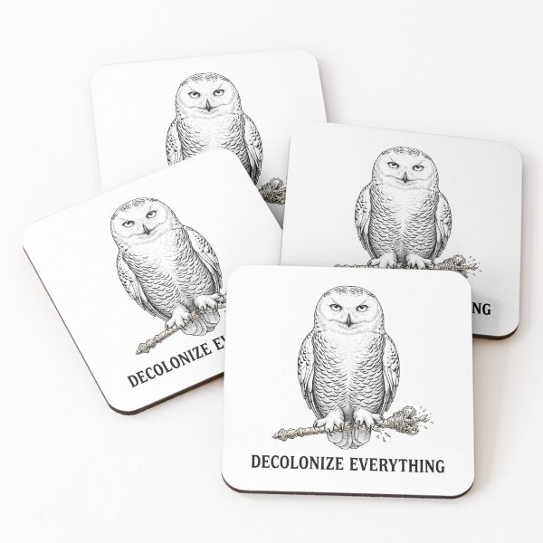 Item preview, Decolonize Everything Anti Capitalist Owl Breaking Scepter    designed and sold by Owcomm.