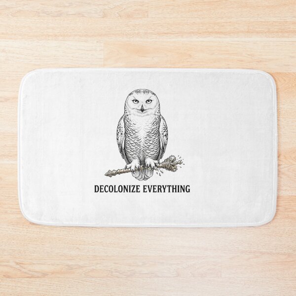 Item preview, Decolonize Everything Anti Capitalist Owl Breaking Scepter    designed and sold by Owcomm.