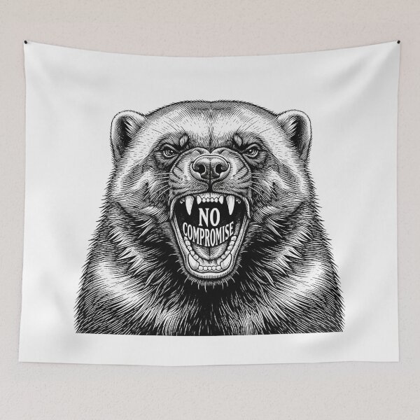 Item preview, Angry Wolverine No Compromise Socialist Graphic designed and sold by Owcomm.