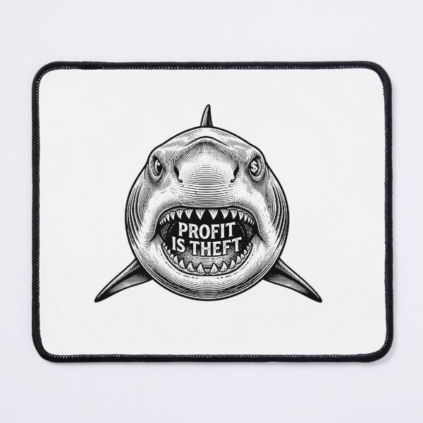 Item preview, Capitalism Is Theft Vintage Shark Graphic designed and sold by Owcomm.