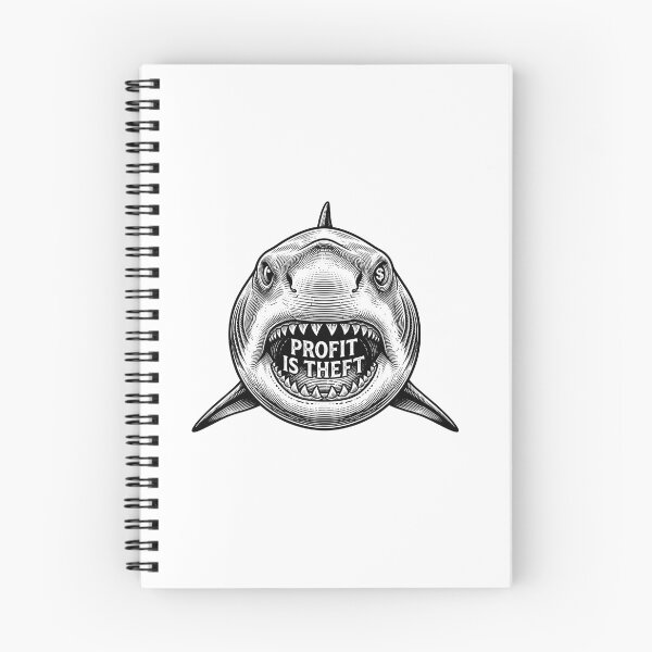 Item preview, Capitalism Is Theft Vintage Shark Graphic designed and sold by Owcomm.