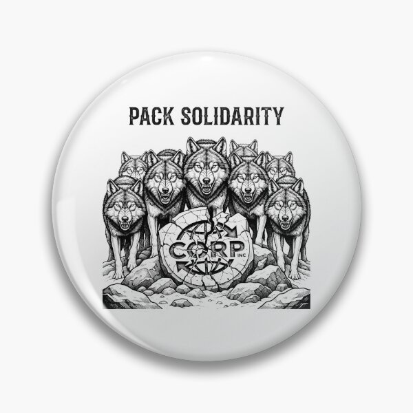 Item preview, Pack Solidarity Anti Capitalist Wolf Pack Design designed and sold by Owcomm.