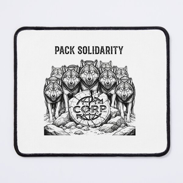 Item preview, Pack Solidarity Anti Capitalist Wolf Pack Design designed and sold by Owcomm.