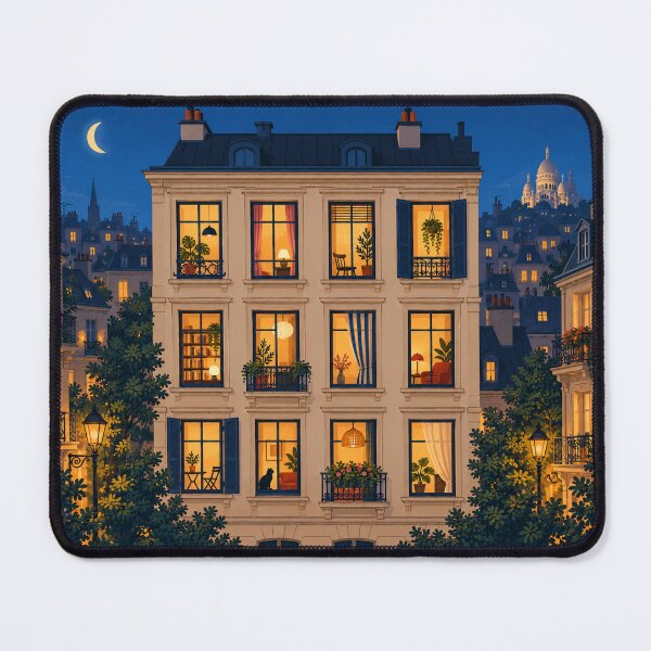 Item preview, Windows at Dusk – Cozy European Apartment Jigsaw Puzzle designed and sold by astersgraphics.