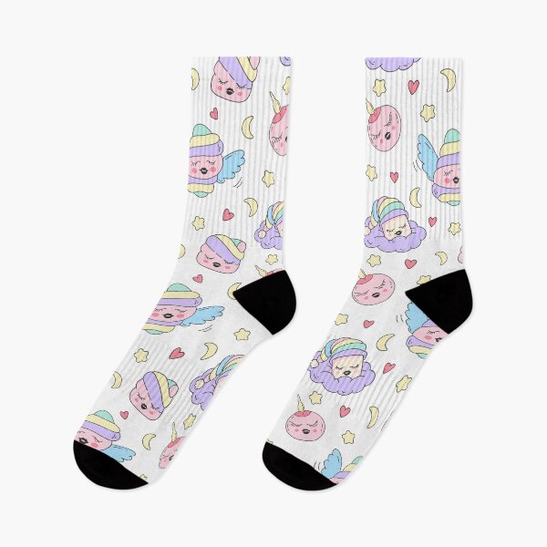 Item preview, Cute sleepy marshmallow pattern – kawaii pastel sweet dreams designed and sold by Deepness2023.