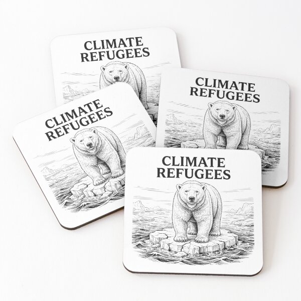 Item preview, Polar Bear On Melting Ice Climate Change designed and sold by Owcomm.