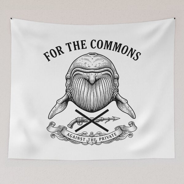 Item preview, For The Commons Against The Private Whale designed and sold by Owcomm.