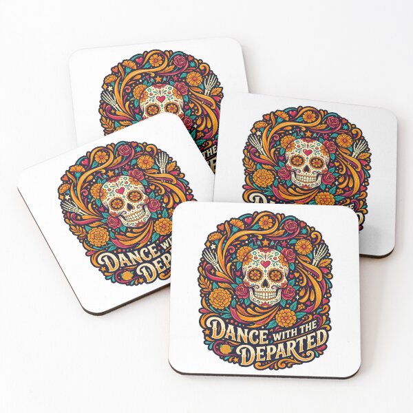 Item preview, Dance With The Departed Dia De Los Muertos Skull - Day of the Dead - Psychedelic Skull designed and sold by VibranPalette.