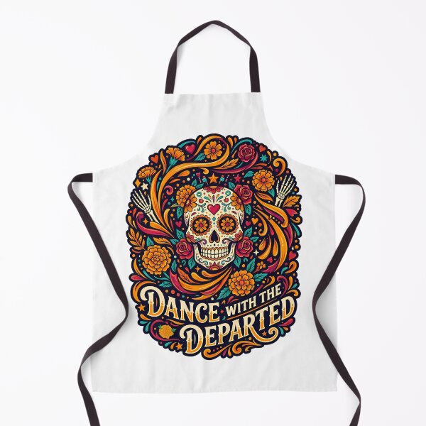 Item preview, Dance With The Departed Dia De Los Muertos Skull - Day of the Dead - Psychedelic Skull designed and sold by VibranPalette.