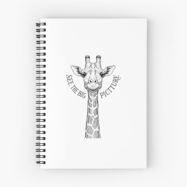Item preview, Giraffe See The Big Picture Vintage Animal Illustration    designed and sold by Owcomm.