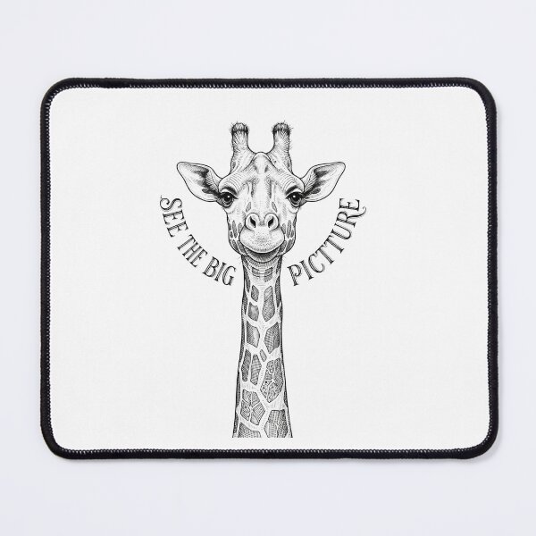 Item preview, Giraffe See The Big Picture Vintage Animal Illustration designed and sold by Owcomm.