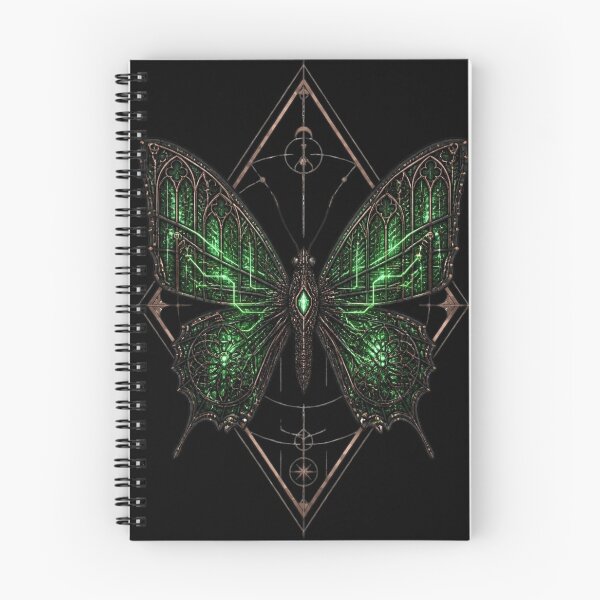 Item preview, Cyberpunk Stained Glass Biomechanical Butterfly designed and sold by LazyDayzCo.