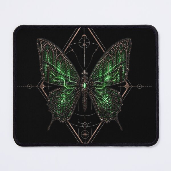 Item preview, Cyberpunk Stained Glass Biomechanical Butterfly designed and sold by LazyDayzCo.