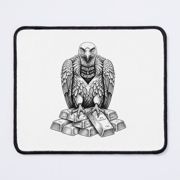 Item preview, Speculation Is Scavenging Anti Capitalist Vulture On Gold Bars designed and sold by Owcomm.