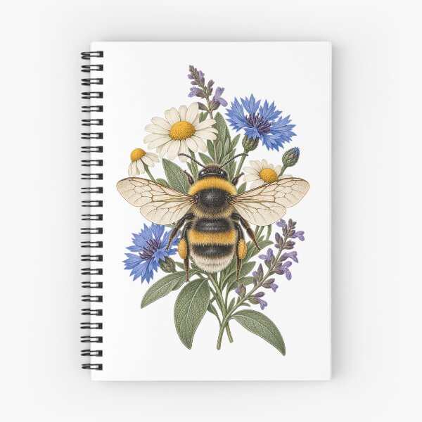 Item preview, Bumblebee and Meadow Blossoms designed and sold by Nurple Art.