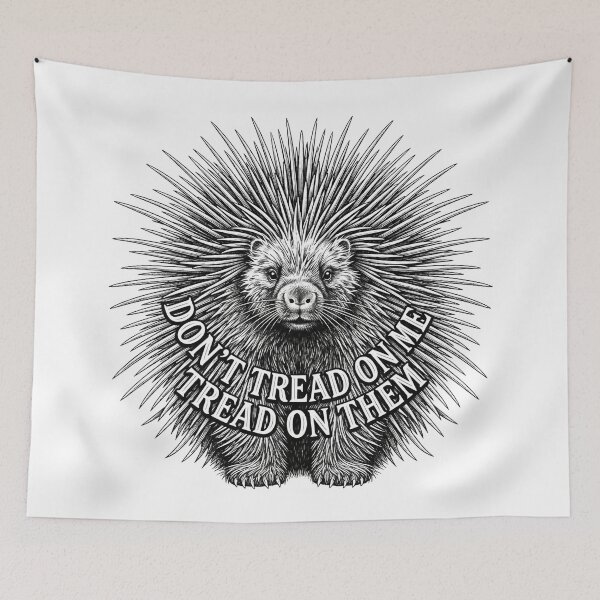 Item preview, Anti Capitalist Porcupine Spikes Slogan Quote Art designed and sold by Owcomm.