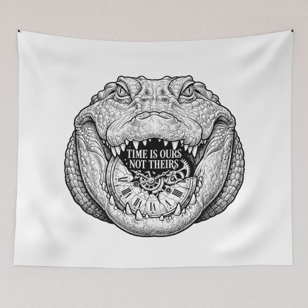 Item preview, Time Is Ours Not Theirs Vintage Alligator Quote designed and sold by Owcomm.