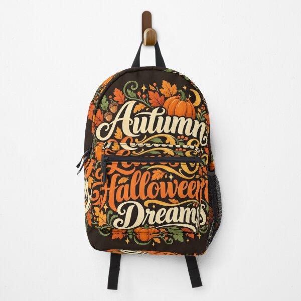 Item preview, Autumn Leaves & Halloween Dreams | Cozy Fall Pumpkin Ghost Black Cat Halloween Aesthetic Design designed and sold by K3DreamKreations .