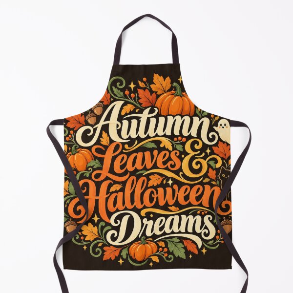 Item preview, Autumn Leaves & Halloween Dreams | Cozy Fall Pumpkin Ghost Black Cat Halloween Aesthetic Design designed and sold by K3DreamKreations .