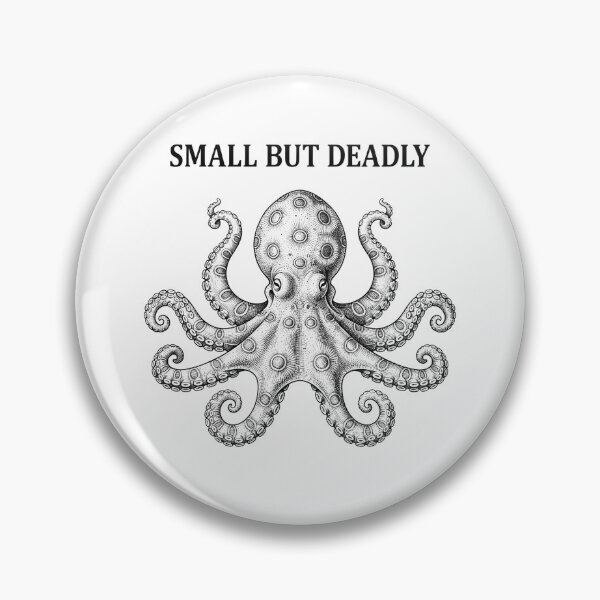 Item preview, Small But Deadly Vintage Octopus Quote Graphic designed and sold by Owcomm.