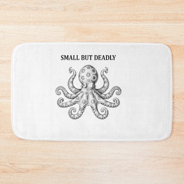 Item preview, Small But Deadly Vintage Octopus Quote Graphic designed and sold by Owcomm.