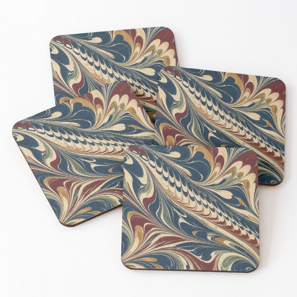 Item preview, Ink Current – Vintage Marbled Paper Laptop Sleeve designed and sold by astersgraphics.