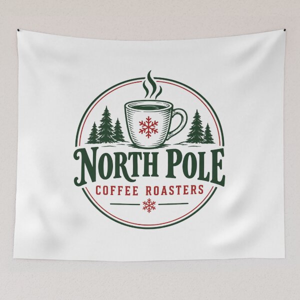 Item preview, North Pole Coffee Roasters Mug designed and sold by CampAndCoast.