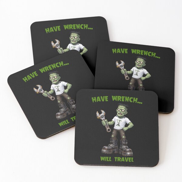 Item preview, Have Wrench Will Travel – Funny Monster Mechanic designed and sold by Classic Chaos Creations.