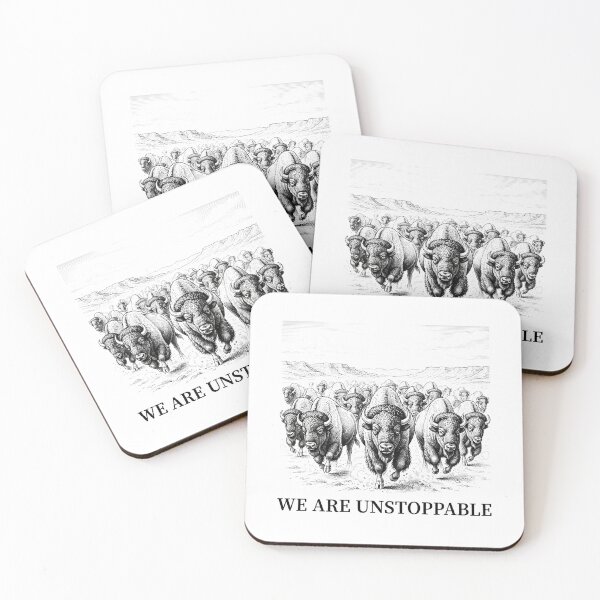 Item preview, We Are Unstoppable Bison Stampede Graphic designed and sold by Owcomm.