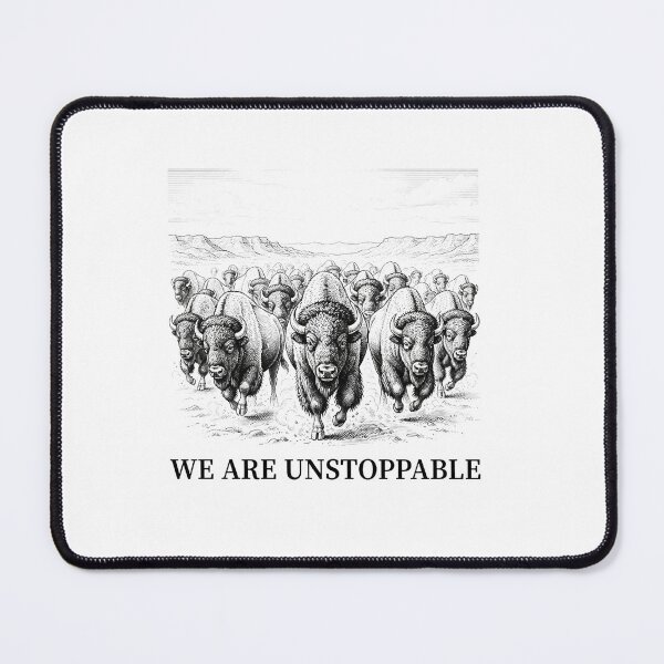 Item preview, We Are Unstoppable Bison Stampede Graphic designed and sold by Owcomm.