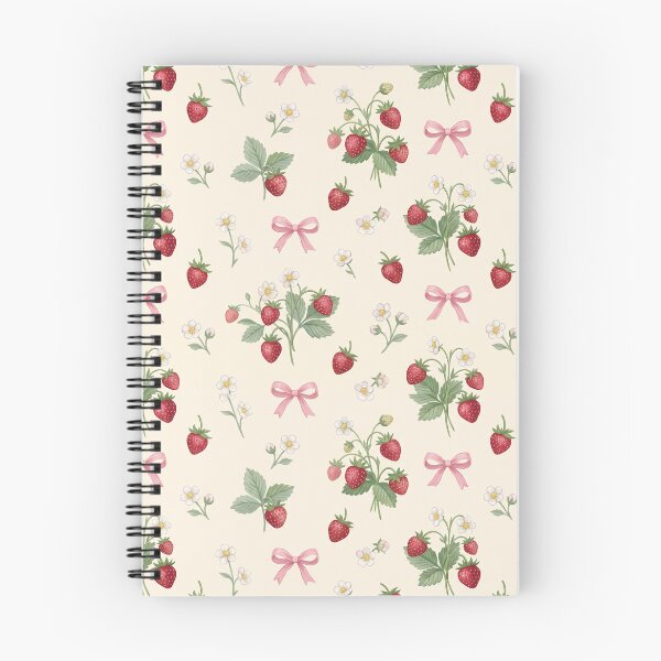 Item preview, Wild Strawberries and Pink Ribbon Pattern designed and sold by tropicaltee.