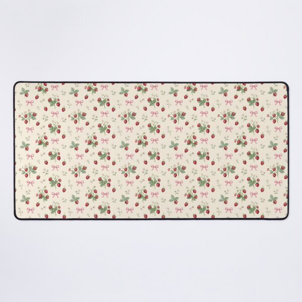 Item preview, Wild Strawberries and Pink Ribbon Pattern designed and sold by tropicaltee.