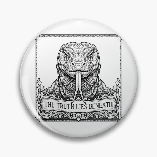 Item preview, The Truth Lies Beneath Lizard Quote Illustration    designed and sold by Owcomm.
