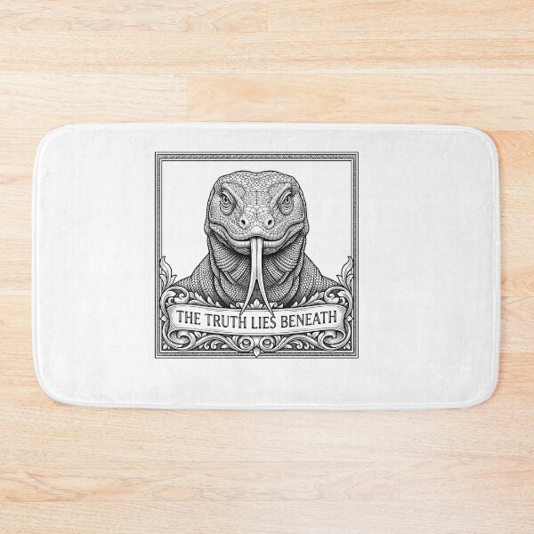 Item preview, The Truth Lies Beneath Lizard Quote Illustration    designed and sold by Owcomm.