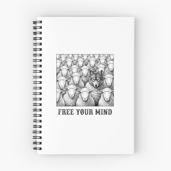 Item preview, Free Your Mind Anti Capitalist Wolf    designed and sold by Owcomm.