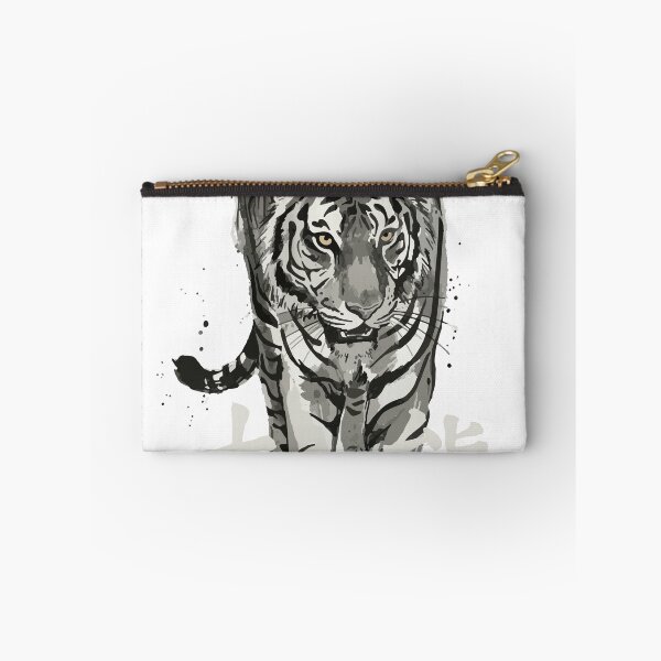 Item preview, Copy of Sumi-e Tiger Primal Instinct Japanese Kanji Art  (White Text)  designed and sold by リクイペル.
