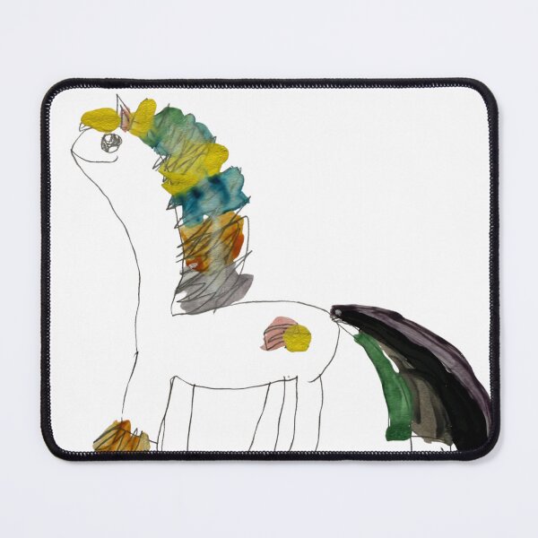 Item preview, Unicorn - Drawn by 6 year old McCayla designed and sold by MAMAandMcCayla.