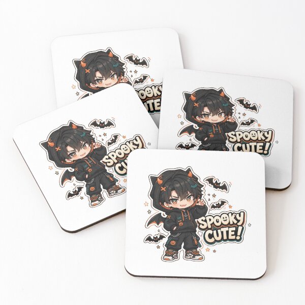 Item preview, Kawaii Bat Anime Boy Halloween Streetwear designed and sold by Animepopstudio.