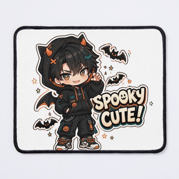 Item preview, Kawaii Bat Anime Boy Halloween Streetwear designed and sold by Animepopstudio.