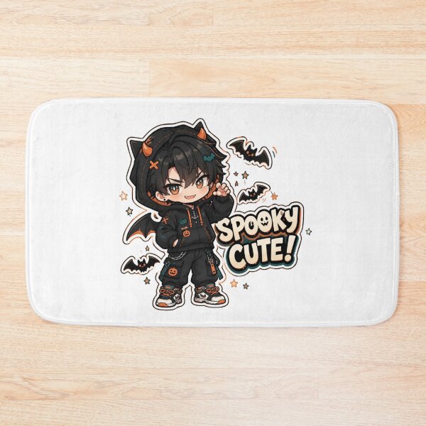 Item preview, Kawaii Bat Anime Boy Halloween Streetwear designed and sold by Animepopstudio.