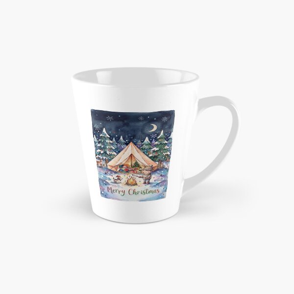 Item preview, Cozy Vintage Christmas Camping Under the Stars designed and sold by LavIsInTheAir.