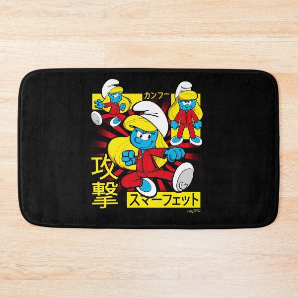 Item preview, The Smurfs Epic Kung Fu Smurfette Collage Kanji Retro Logo Essential  designed and sold by circliqueart.