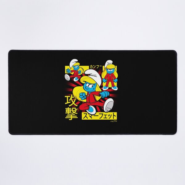 Item preview, The Smurfs Epic Kung Fu Smurfette Collage Kanji Retro Logo Essential designed and sold by circliqueart.