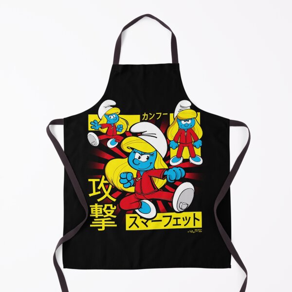 Item preview, The Smurfs Epic Kung Fu Smurfette Collage Kanji Retro Logo Essential  designed and sold by circliqueart.