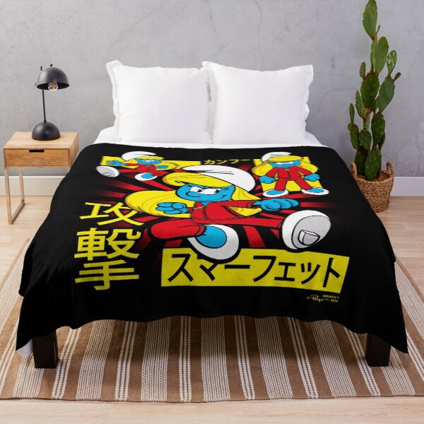 Item preview, The Smurfs Epic Kung Fu Smurfette Collage Kanji Retro Logo Essential  designed and sold by circliqueart.