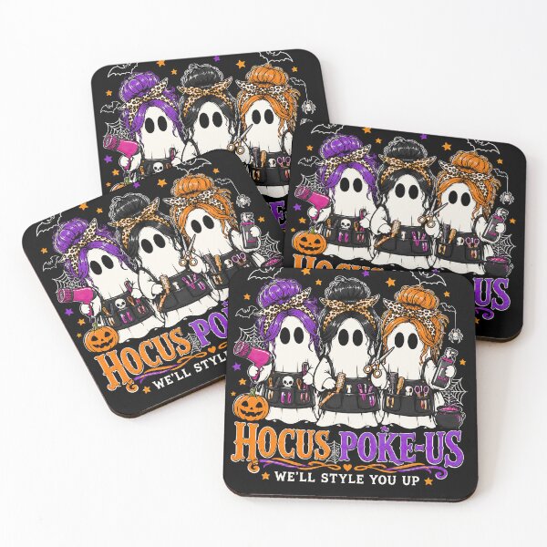 Item preview, Hocus Poke-Us Hairstylist Ghosts Halloween designed and sold by justinhmorton.