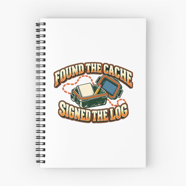 Item preview, Found the Cache Geocacher Logbook Badge designed and sold by DigitalKingClub.