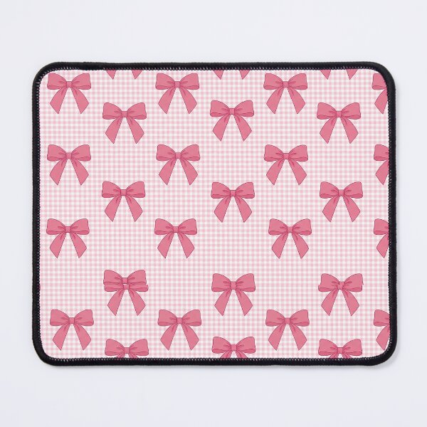 Item preview, Pastel Pink Gingham and Ribbon Bows designed and sold by tropicaltee.