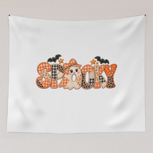 Item preview, Spooky Patchwork Ghost – Cute Halloween Ghost Design designed and sold by PNGberry.